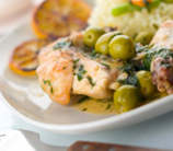 Chicken with Green Olives & Prunes