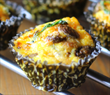 Mexican Beef Salsa and Jalapeno Cheese Breakfast Muffins