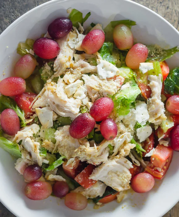 Chicken Salad with Grapes, Apples and Pecans