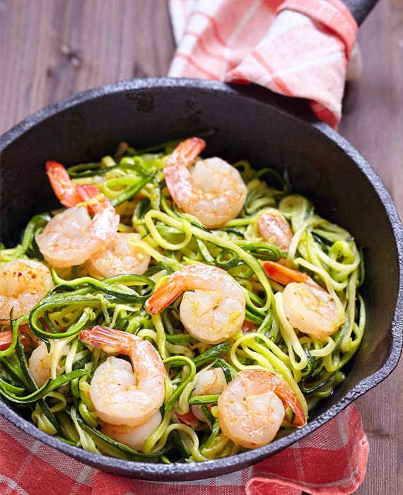 Wild Shrimp Scampi with Zoodles