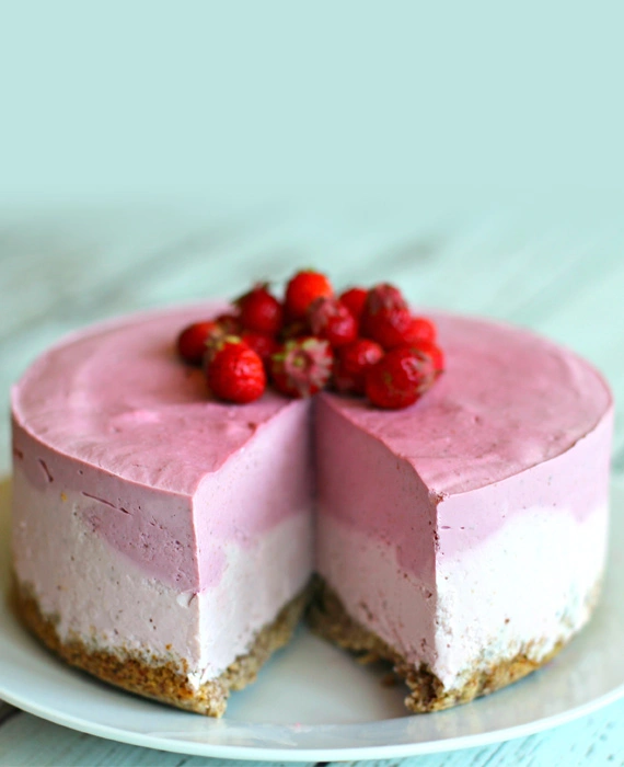 Dessert: Keto Strawberry-Lime Cheesecake