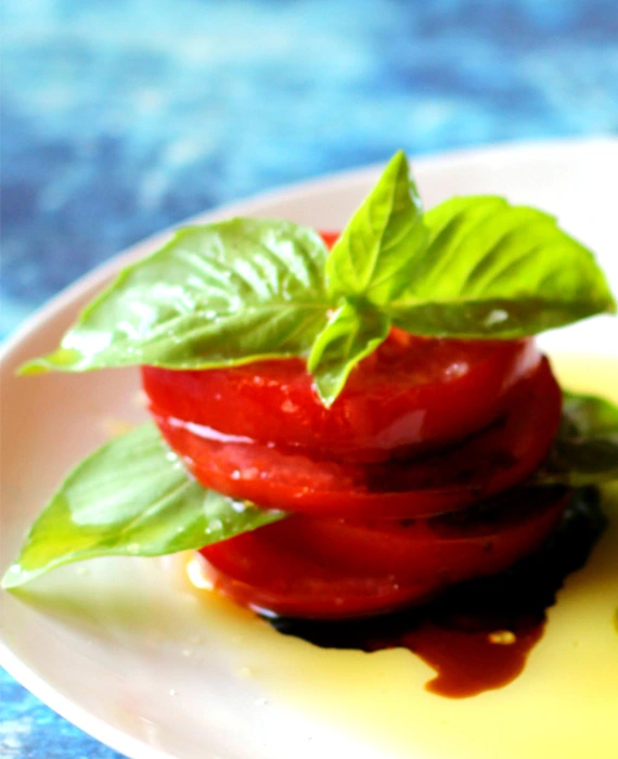 Mediterranean Chicken with Pesto and Tomato-Basil Salad