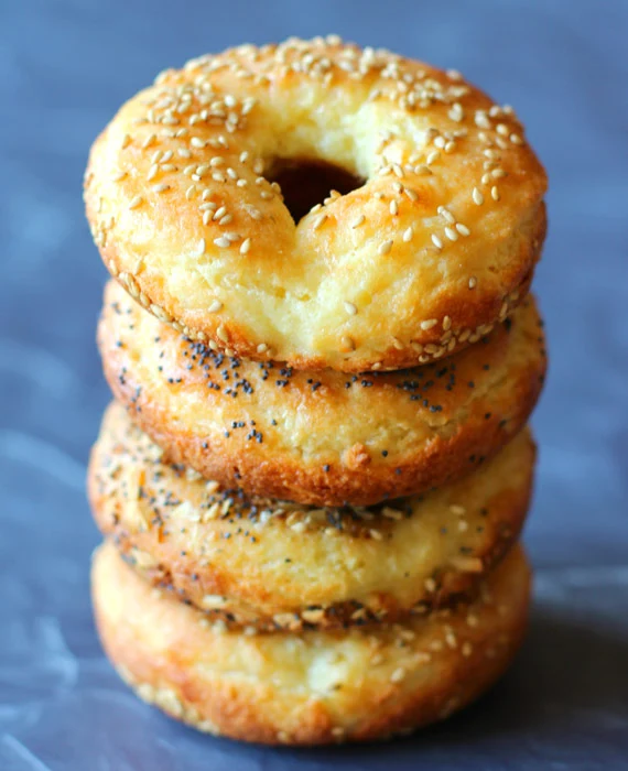 Quick Keto Bagels with Cream Cheese