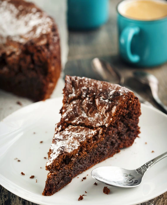 Dessert: Flourless Chocolate Cake 