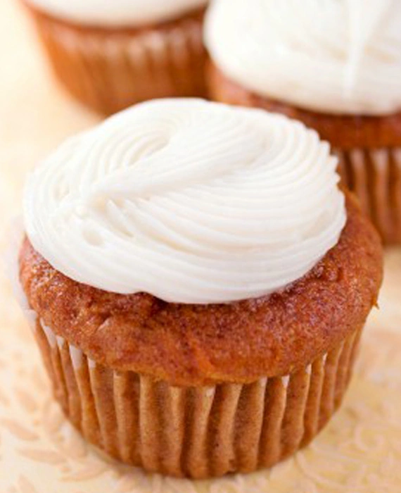 Dessert: Carrot Cake Cupcakes with Cream Cheese Frosting