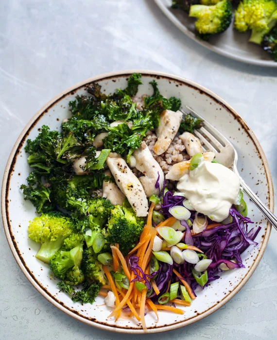 Superfood Chopped Crucifer and Chicken Salad
