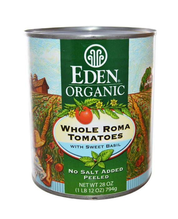 Eden Foods Organic Whole Tomatoes with Basil (28 oz)