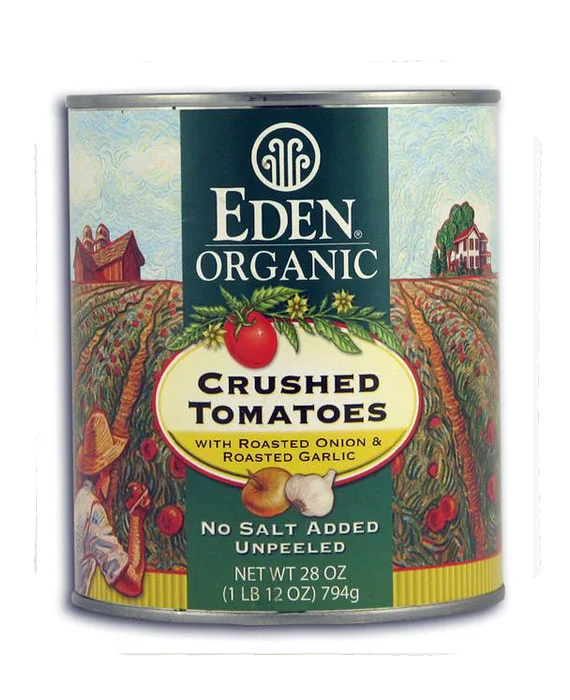 Eden Foods Organic Crushed Tomatoes with Onion and Garlic (28 oz)