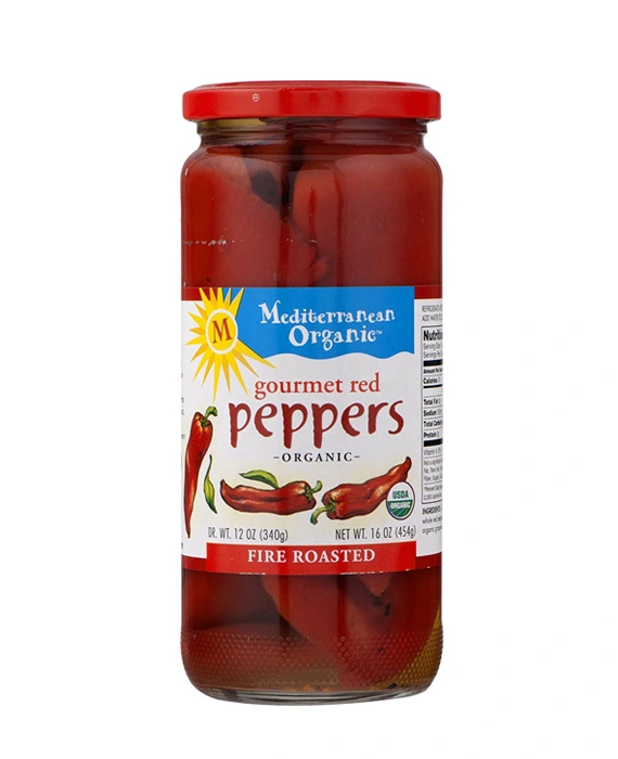 Mediterranean Organic Fire Roasted Gourmet Red Peppers