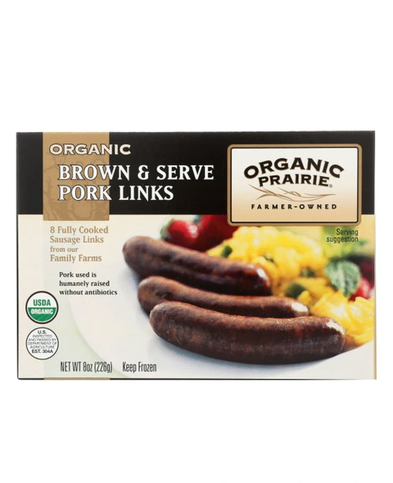 Organic Prairie Brown and Serve Pork Sausage Links