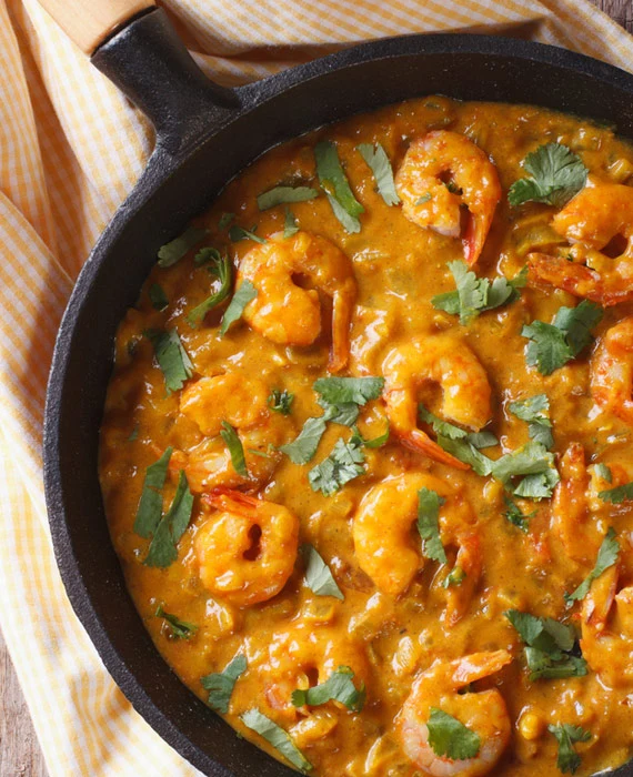 Wild Shrimp with Red Pepper Sauce