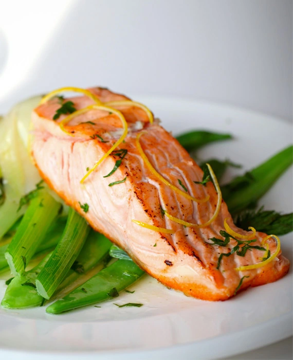 Wild Salmon with Fennel & Onions