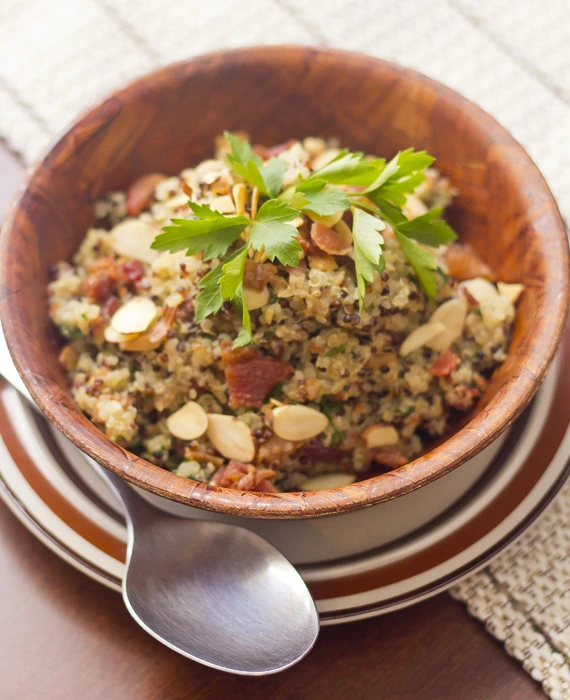 Quinoa with Tempeh and Shiitake Mushrooms