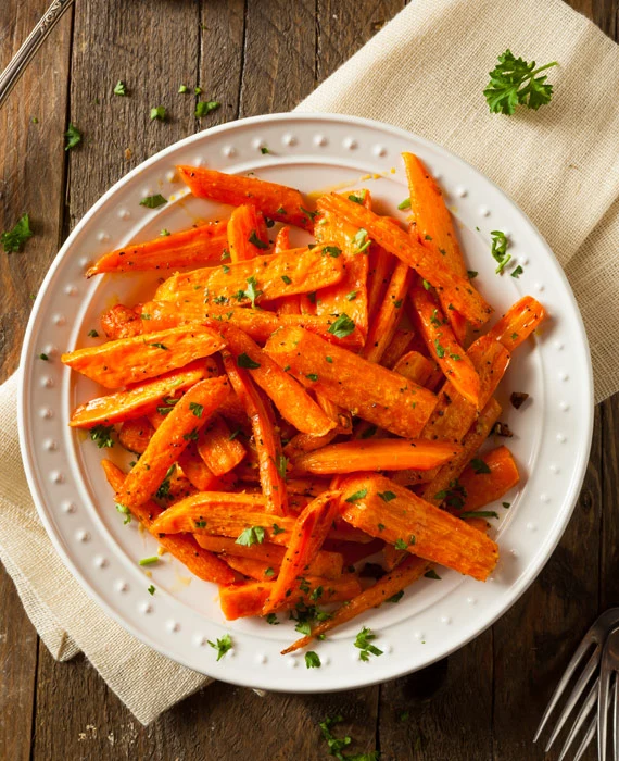 Butter and Herb Roasted Carrots