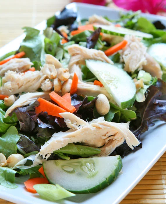 Thai Chicken Salad with Cashews and Coconut-Lime Dressing