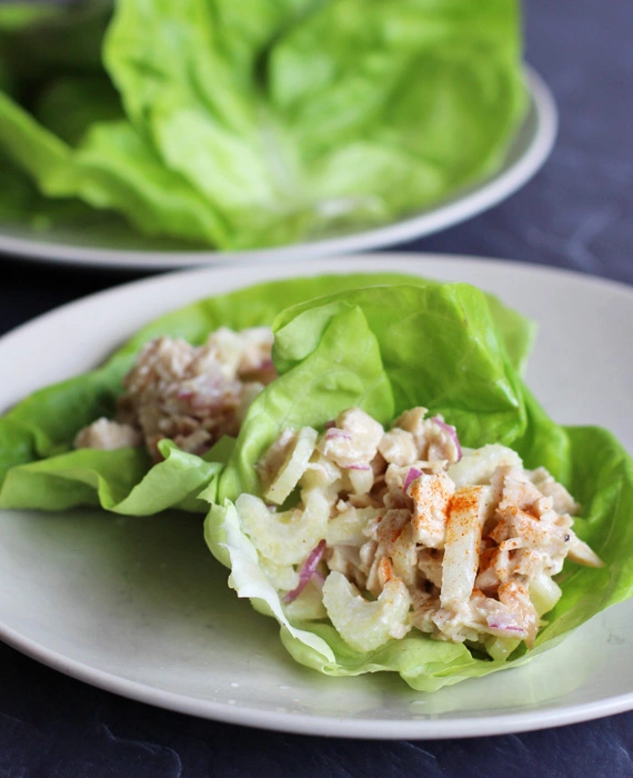 Mexican Beef Taco Lettuce Wraps with Quick Pickled Onions