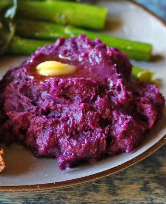 Instant Pot Mashed Purple Sweet Potatoes
