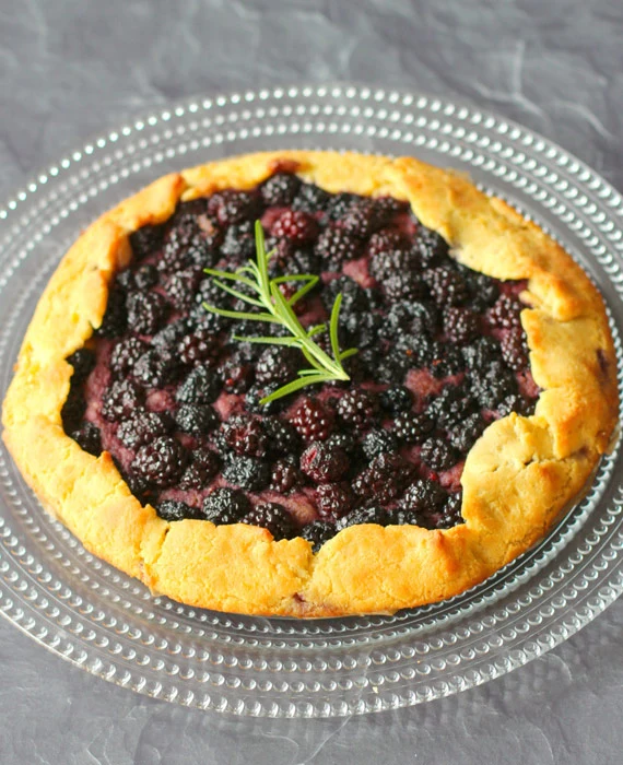 Low Carb Blackberry Galette