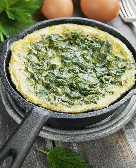 Greek Frittata with Spinach, Feta & Olives