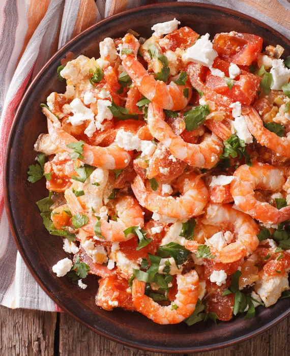 Baked Shrimp with Feta Cheese 